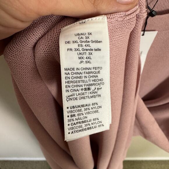 The Drop Pink Sleeveless Long Maxi Plus Size Dress US Women's 3X Plus - Picture 5 of 8